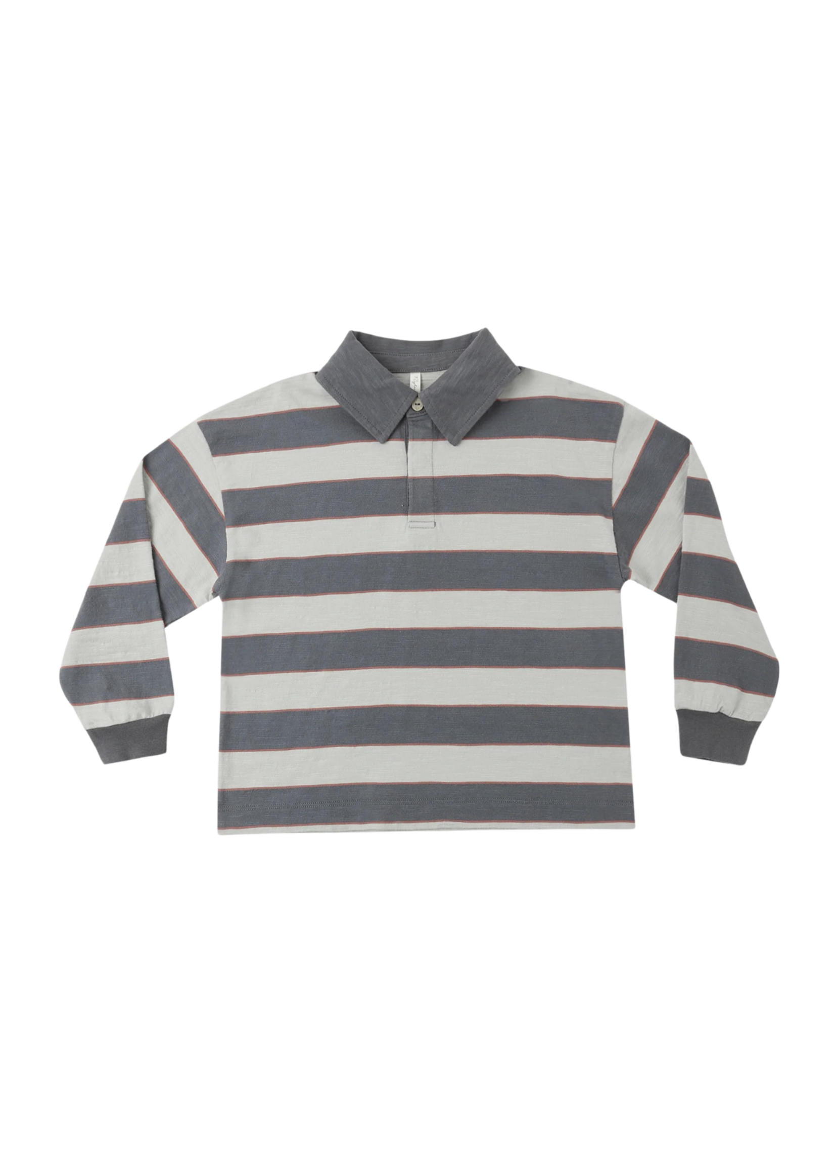 Rylee + Cru Rugby Polo - Sage Stripe