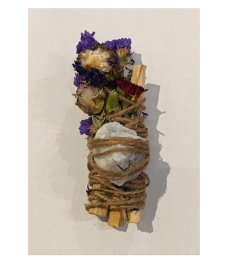 Moonstone Smudge Stick with Lavender and Palo Santo Wood