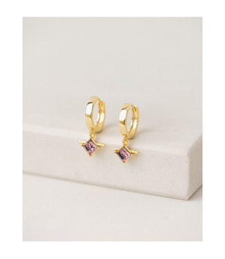 Asta Drop Hoop Earrings