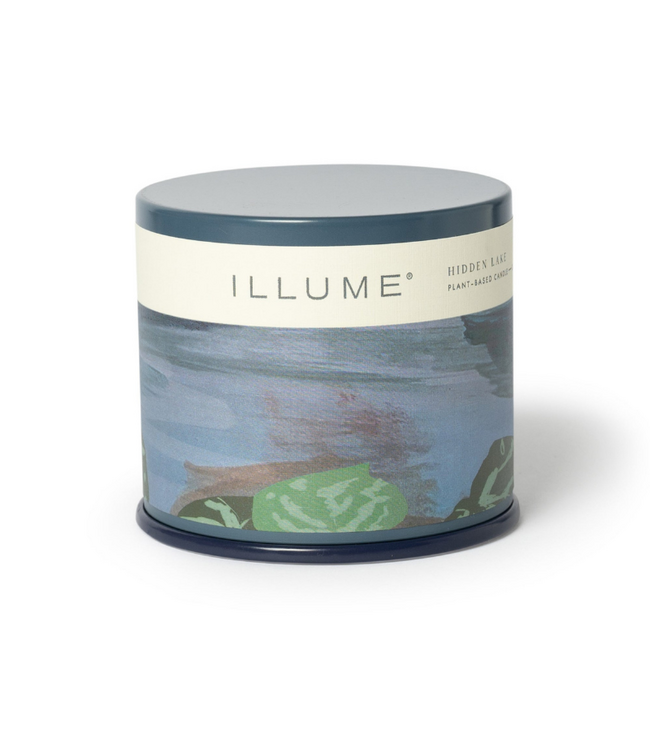 Illume Hidden Lake Vanity Tin Candle