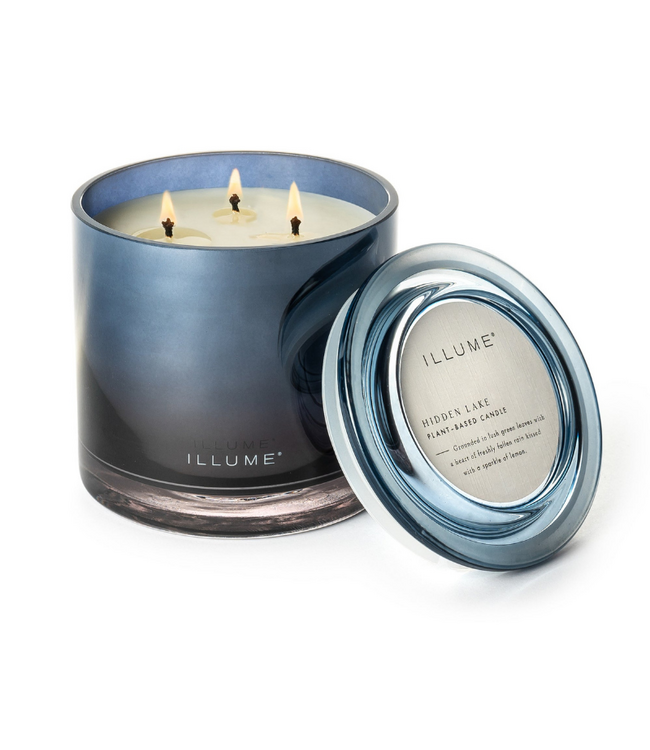 Illume Hidden Lake Statement Glass Candle