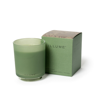 Illume Hinoki Sage Refillable Boxed Glass Candle