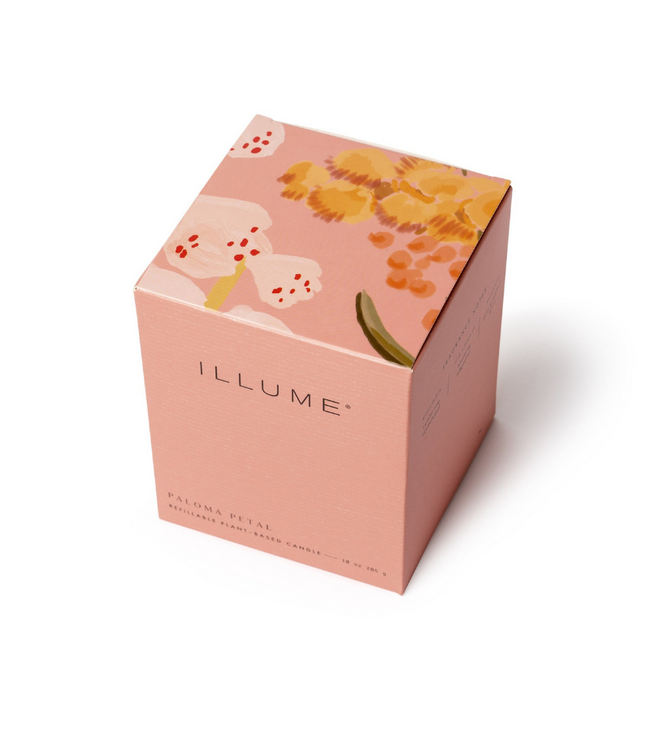 Illume Paloma Petal Refillable Boxed Glass Candle