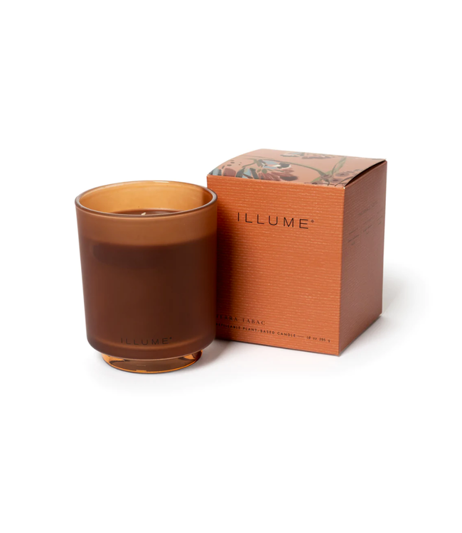 Illume Illume Terra Tabac Refillable Boxed Glass Candle