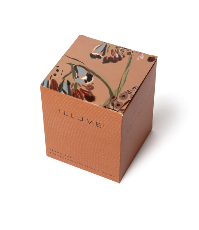 Illume Terra Tabac Refillable Boxed Glass Candle