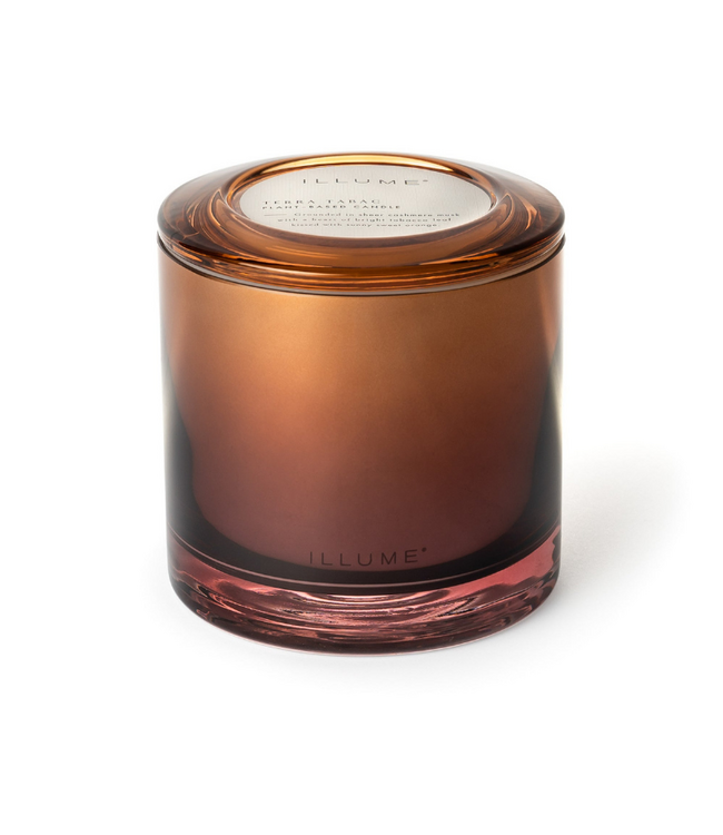 Illume Terra Tabac Statement Glass Candle