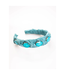 Violet & Brooks Glass Stone Knotted Headband - Teal