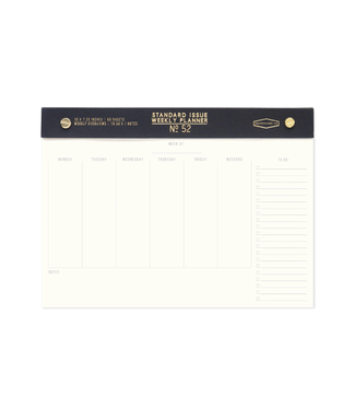 Designworks Black Standard Issue Weekly Desk Planner