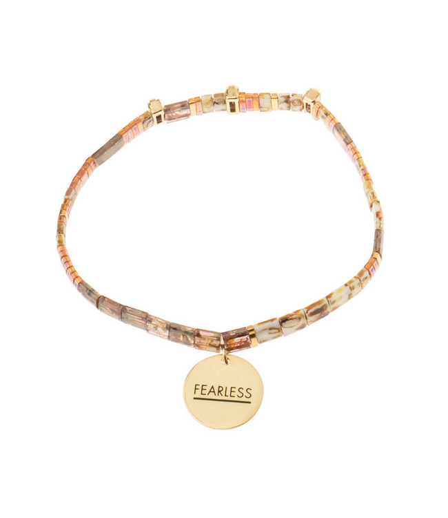 Good Karma Miyuki Bracelet - Fearless Tortoise/Sparkle/Gold