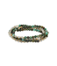 Scout Curated Wears Stone Duo Wrap Bracelet/Necklace/Pin - Labradorite & African Turquoise/Gold
