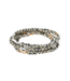 Scout Curated Wears Stone Wrap Bracelet/Necklace - Dalmation Jasper/Gold & Silver