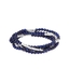 Scout Curated Wears Stone Wrap Bracelet/Necklace - Lapis/Silver