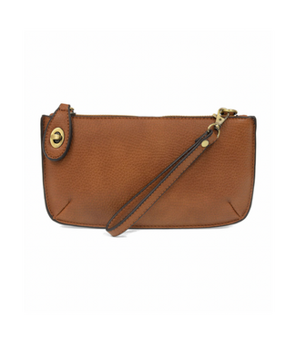 Cedar Brown Mini Crossbody Wristlet Clutch