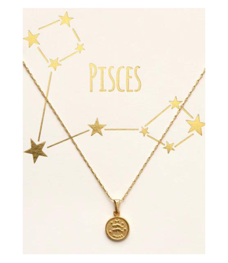 Amano Studio Tiny Zodiac Medallion-Pisces