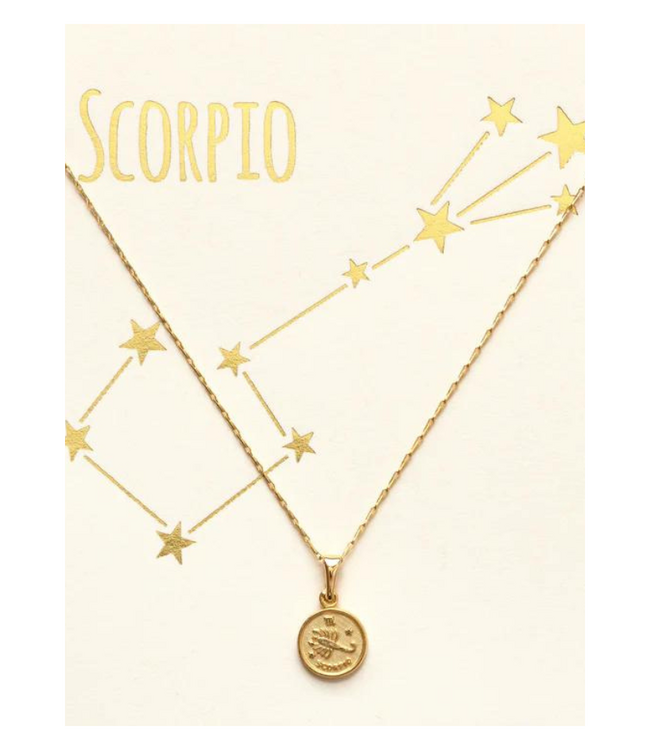 Tiny Zodiac Medallion-Scorpio