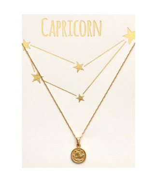 Amano Studio Tiny Zodiac Medallion-Capricorn