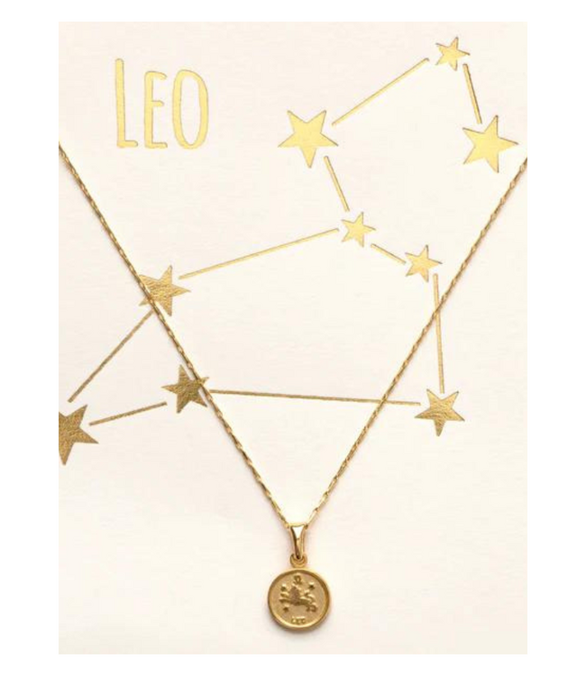 Tiny Zodiac Medallion-Leo