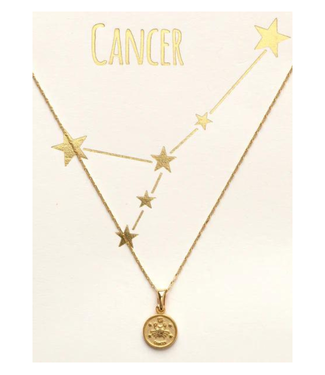 Amano Studio Tiny Zodiac Medallion-Cancer