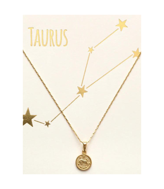 Amano Studio Tiny Zodiac Medallion-Tauras