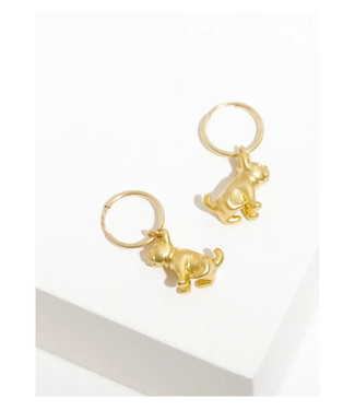 Frenchie Charm Earrings