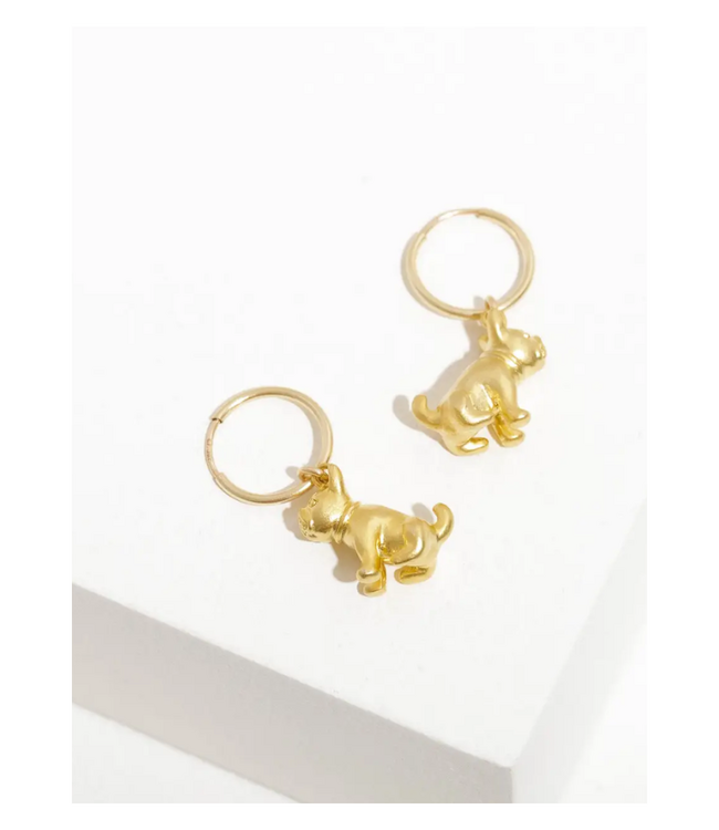 Frenchie Charm Earrings