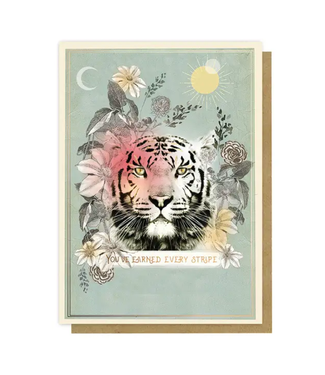 Papaya Inc. Greeting Card Tiger Stripes