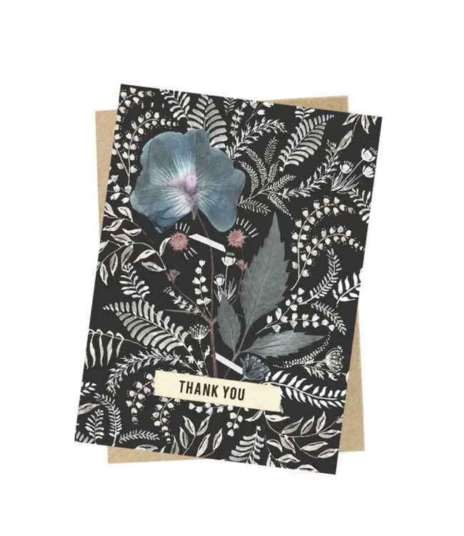 Mini Card Onyx Lace Thank You