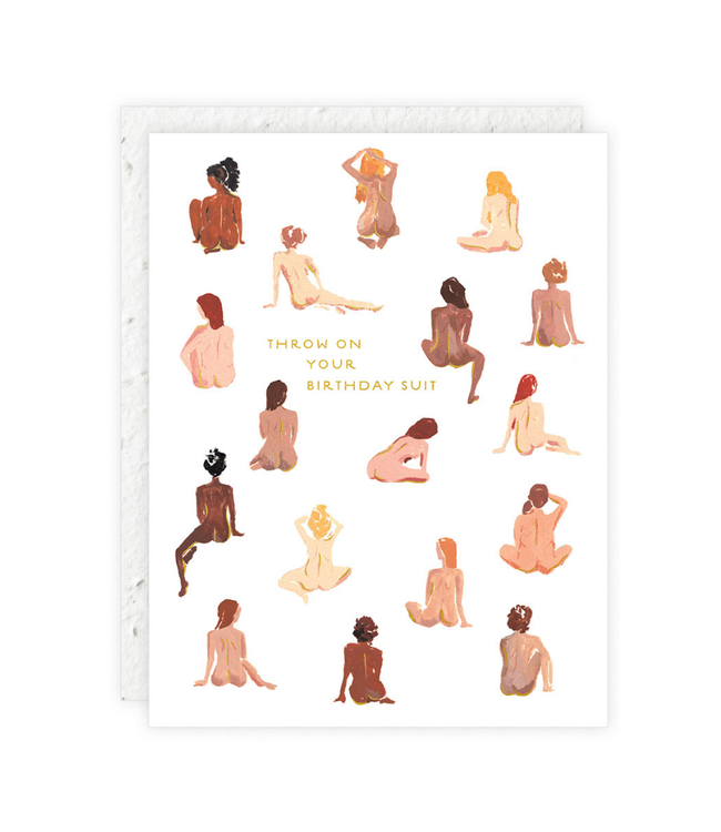 Seedlings BIrthday Suit Card