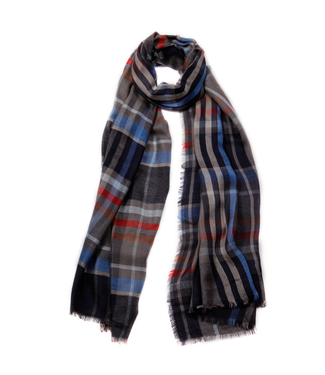 Blue Pacific Scottish Plaid Scarf