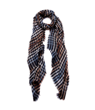 Blue Pacific Scottish Plaid Scarf