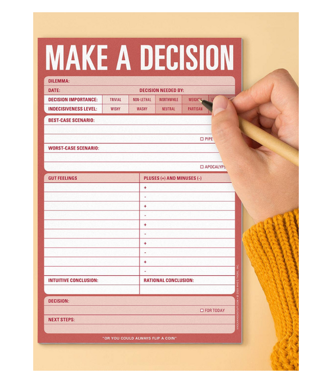 Make A Decision Pad