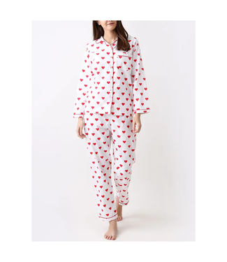 Red Hearts Pajama Set