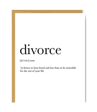 Divorce Definition Card
