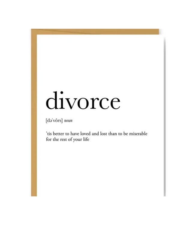 Divorce Definition Card
