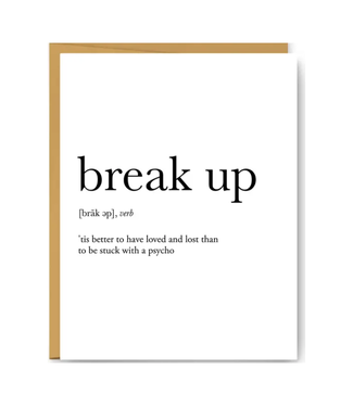 Footnotes Break Up Definition Card