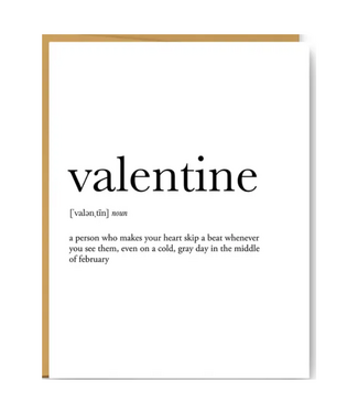Valentine Definition Card
