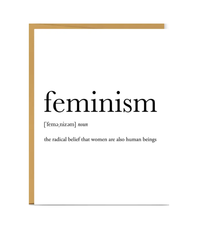 Feminism Definition - Everyday Card