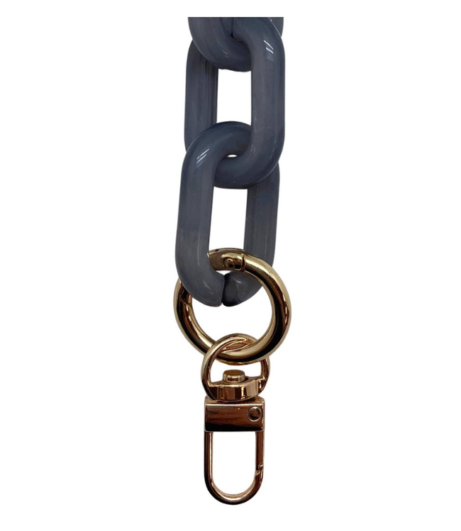 Marble Acrylic Short Shoulder Chain - Grey