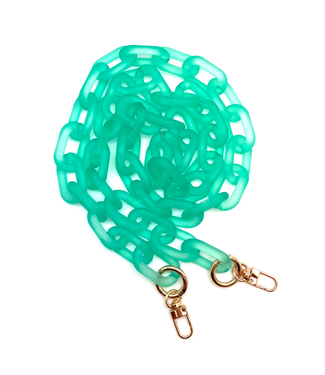 Frosted Acrylic Short Shoulder Chain - Green