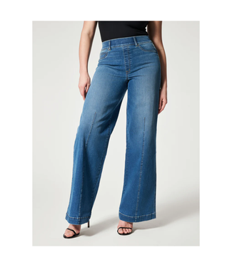 Spanx Seamed Front Wide Legged Jeans