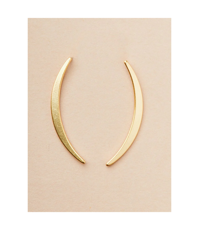 Scout Curated Wears Gibbous Slice Stud Earring