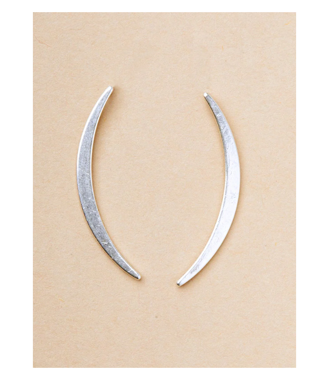 Gibbous Slice Stud Earring