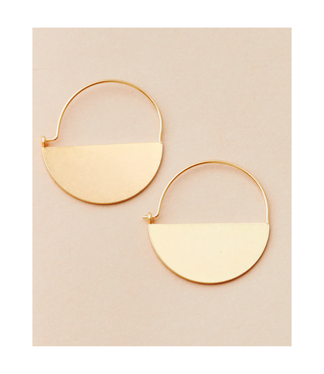 Lunar Hoop Earring