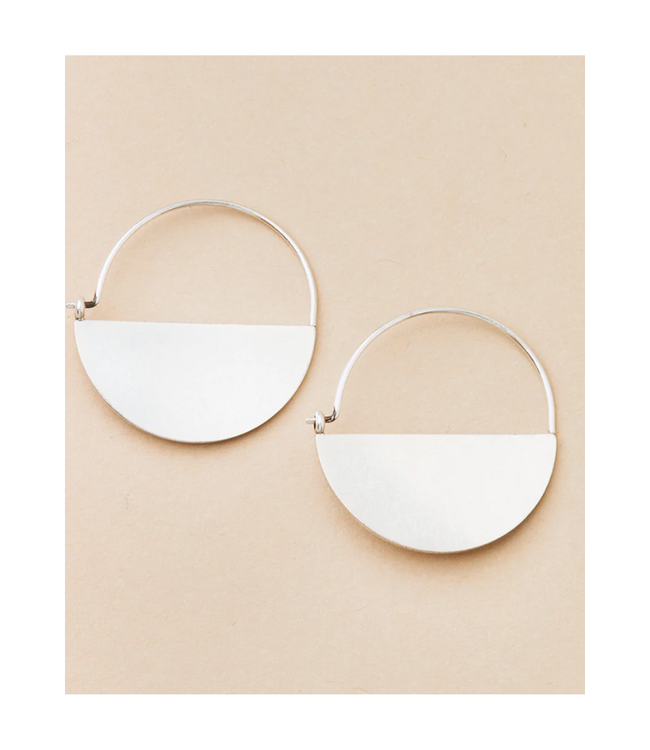 Lunar Hoop Earring