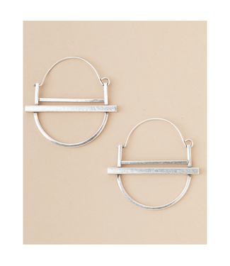Saturn Hoop Earring