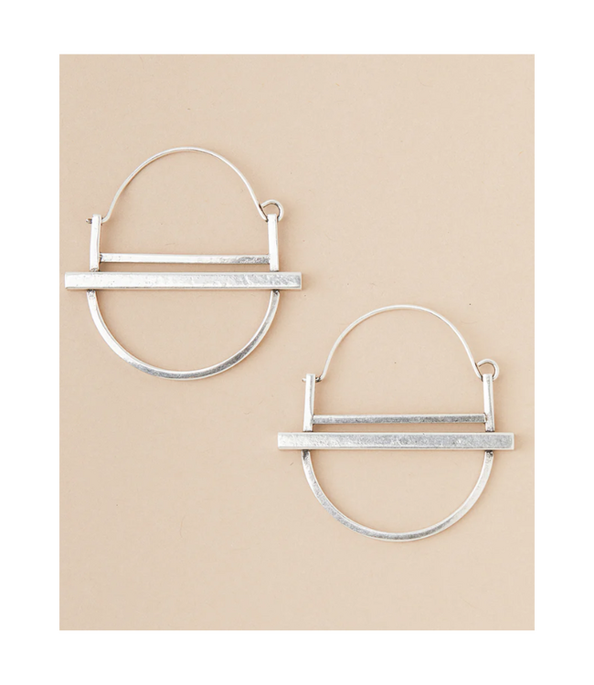Saturn Hoop Earring