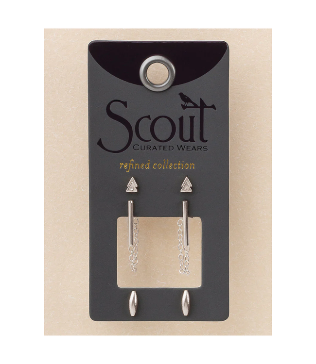 Scout Curated Wears Trio Mars Stud Earring