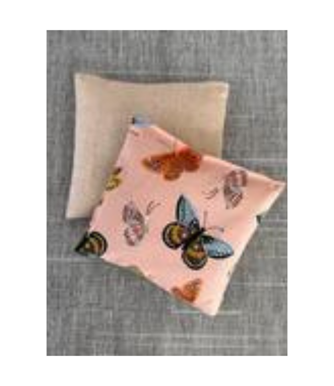 Gilded Butterflies Pink Cotton Lavender Sachet Bundle