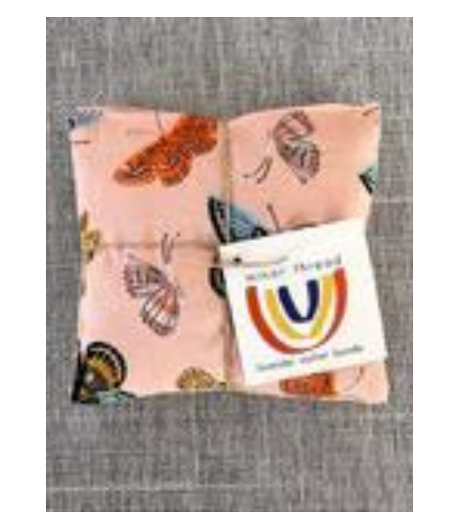 Gilded Butterflies Pink Cotton Lavender Sachet Bundle