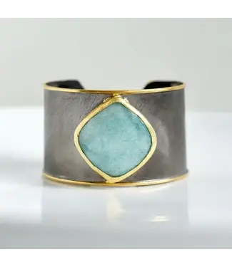 Felix Stone Cuff Amazonite